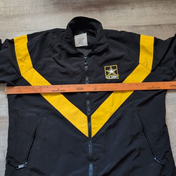 Size Small S U.S. Army Full Zip Up Windbreaker Fleece Jacket - Picture 3 of 5